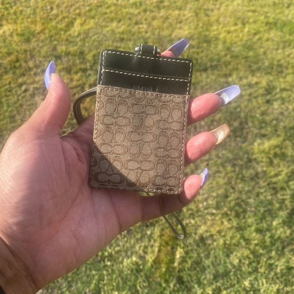 Coach Accessories - COACH signature ID/ card holder , used